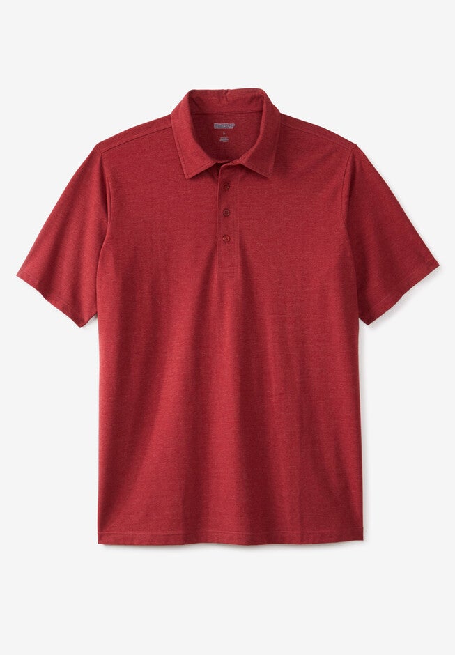 Lightweight Performance Polo, HEATHER RICH BURGUNDY, hi-res image number null