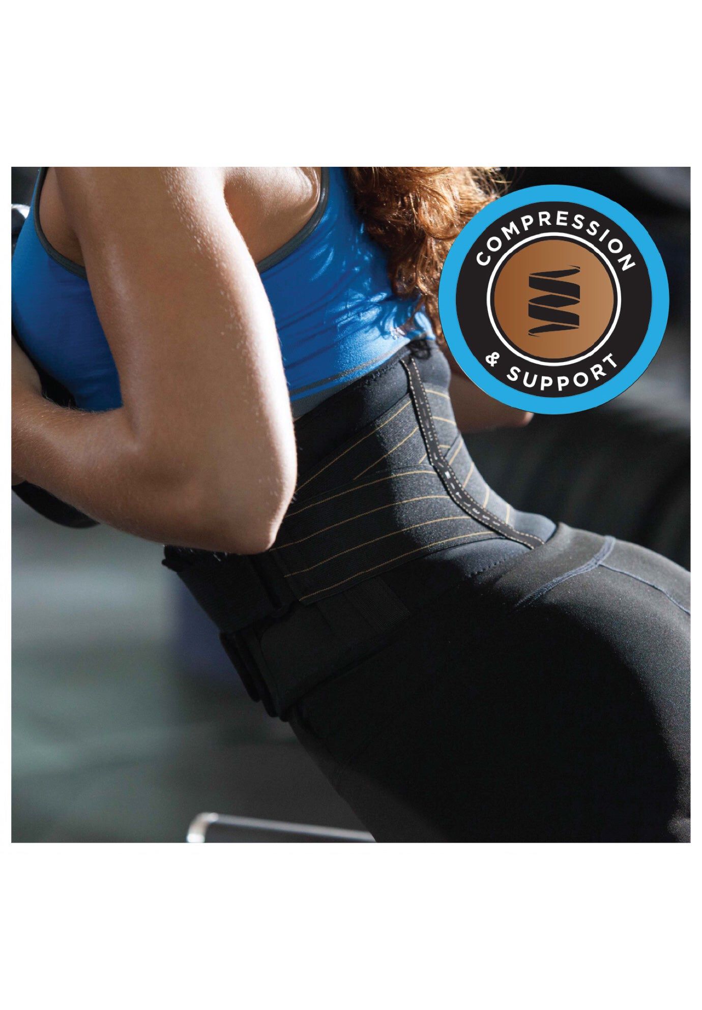 Adjustable Back Pro Brace by Copper Fit, BLACK, hi-res image number 0