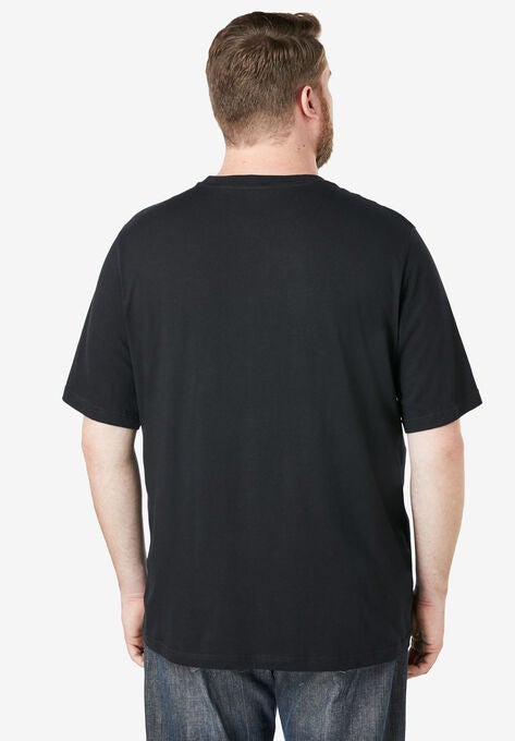 Shrink-Less™ Lightweight Pocket Crewneck T-Shirt, , alternate image number null
