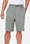10" Nylon Belted Flex Cargo Short, OLIVE BRUSH, hi-res image number null