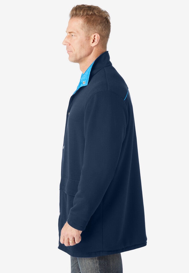 Reversible fleece nylon jacket, , alternate image number 2