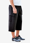 Fleece Judo Shorts, BLACK WHITE MARL, hi-res image number null