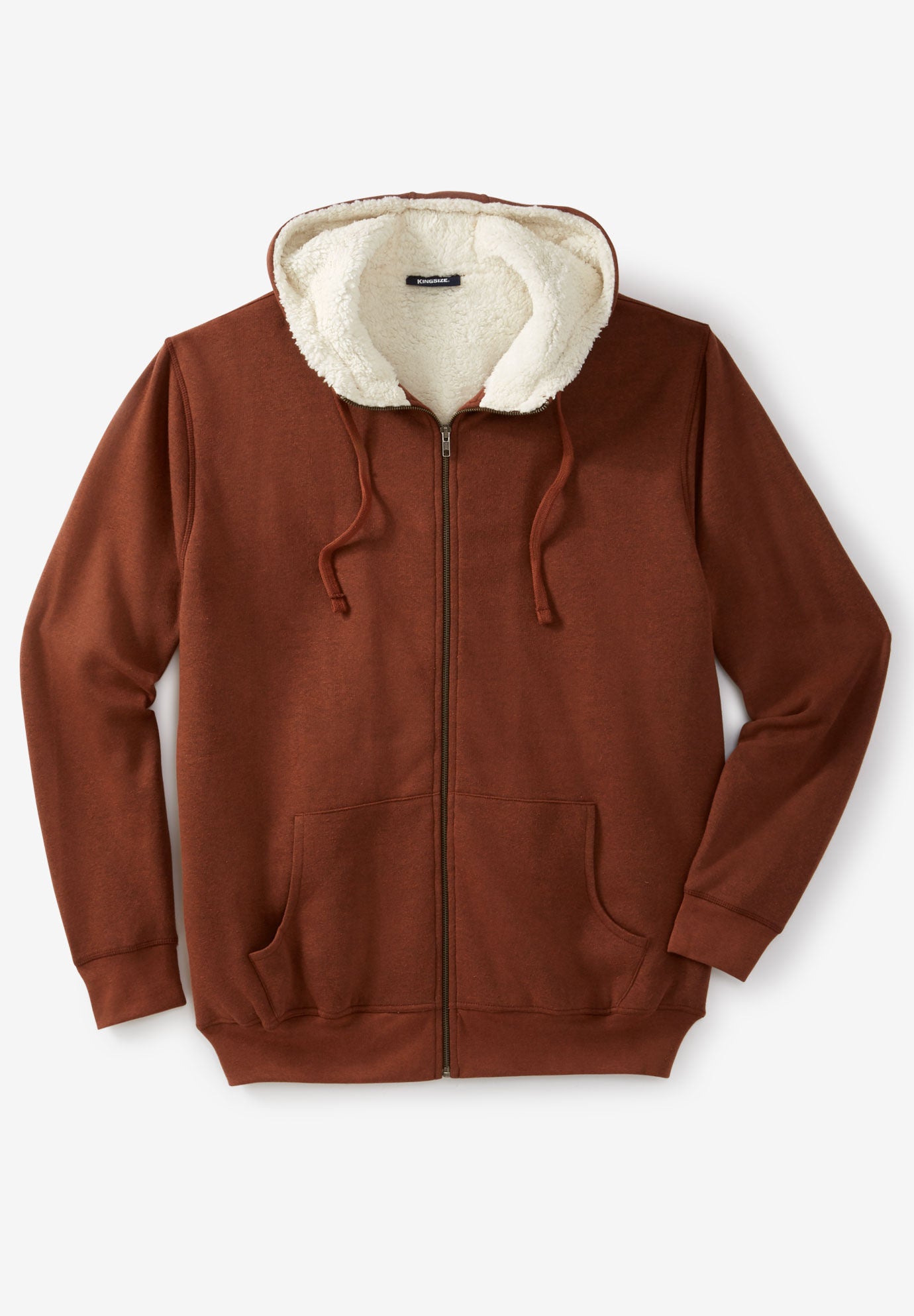 sherpa lined fleece hoodie