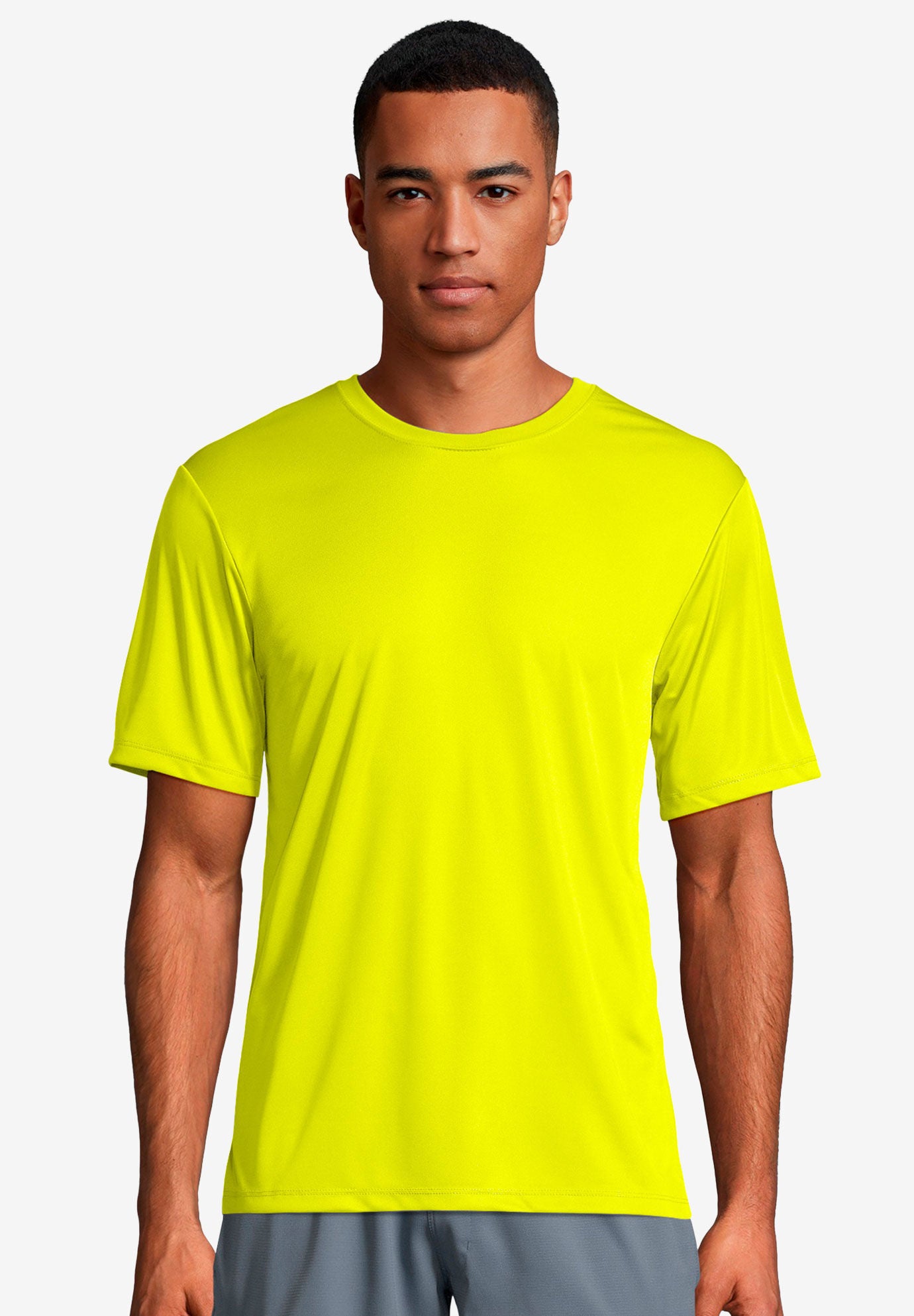 Hanes&reg; Cool DRI&reg; Tagless&reg; T-Shirt, SAFETY GREEN, hi-res image number 0