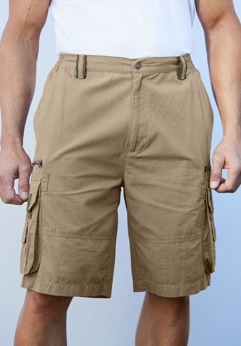 Boulder Creek® Ripstop Cargo Shorts, DARK KHAKI, hi-res image number null