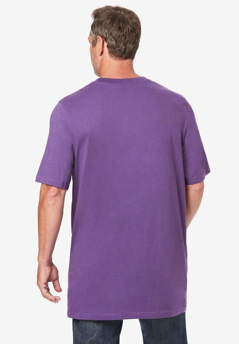 Lightweight Longer-Length Crewneck T-Shirt, , alternate image number null