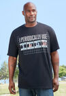 KingSize Slogan Graphic T-Shirt, , alternate image number null
