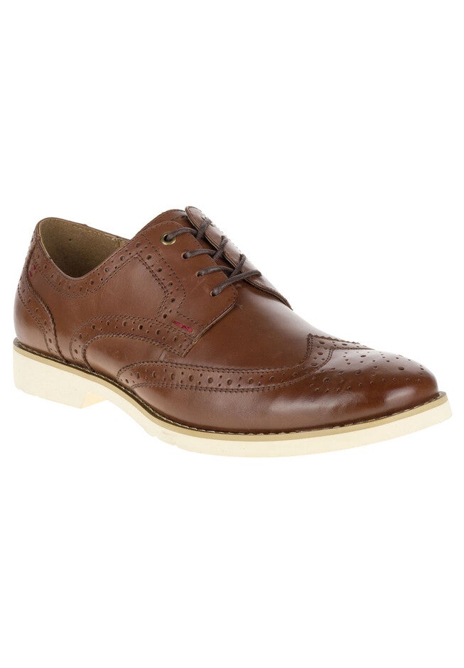 Hush Puppies® Fowler EZ Dress Wintip, COGNAC LEATHER, hi-res image number null