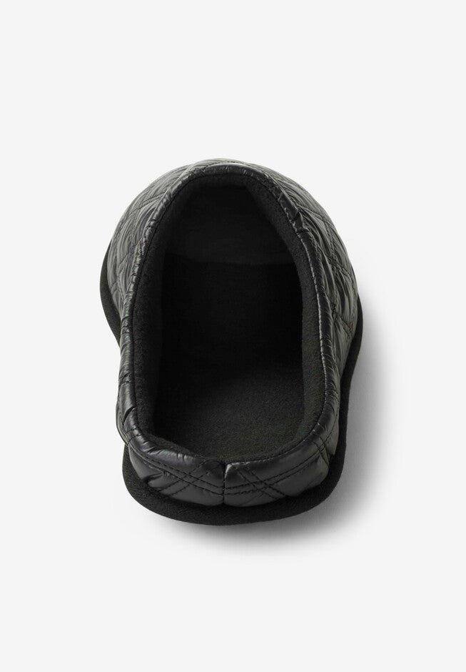 Nylon Quilted Fleece Lined Slide Slipper, , on-hover image number 1