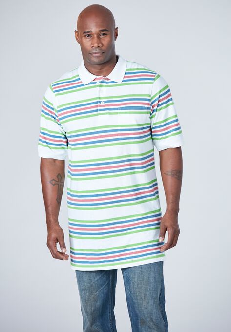 Liberty Blues™ Longer-Length Shrink-Less™ Piqué Polo, , alternate image number null