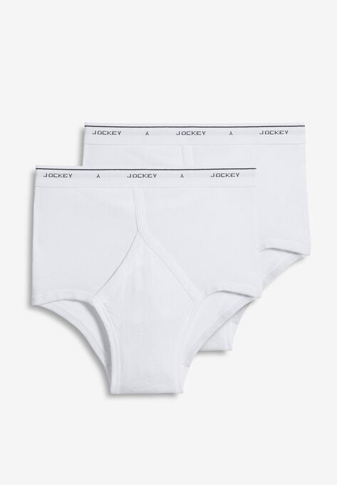 Jockey® Classic Cotton Briefs 2-Pack, WHITE, hi-res image number null