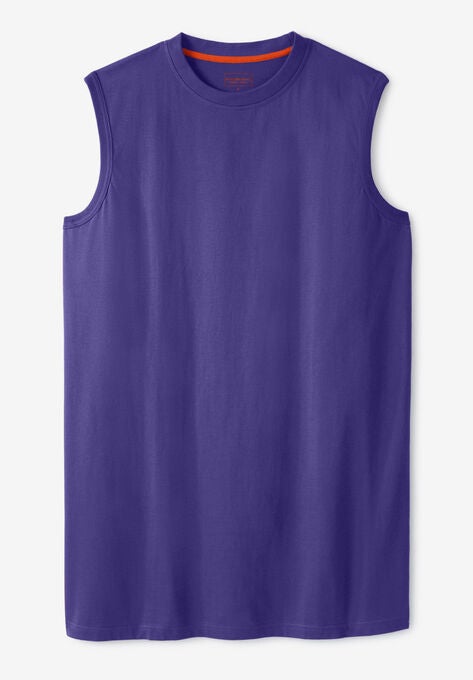 Boulder Creek® Longer-Length Heavyweight Muscle Tee, BRIGHT PURPLE, hi-res image number null