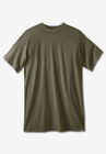 Longer-Length Short-Sleeve T-Shirt, OLIVE, hi-res image number null