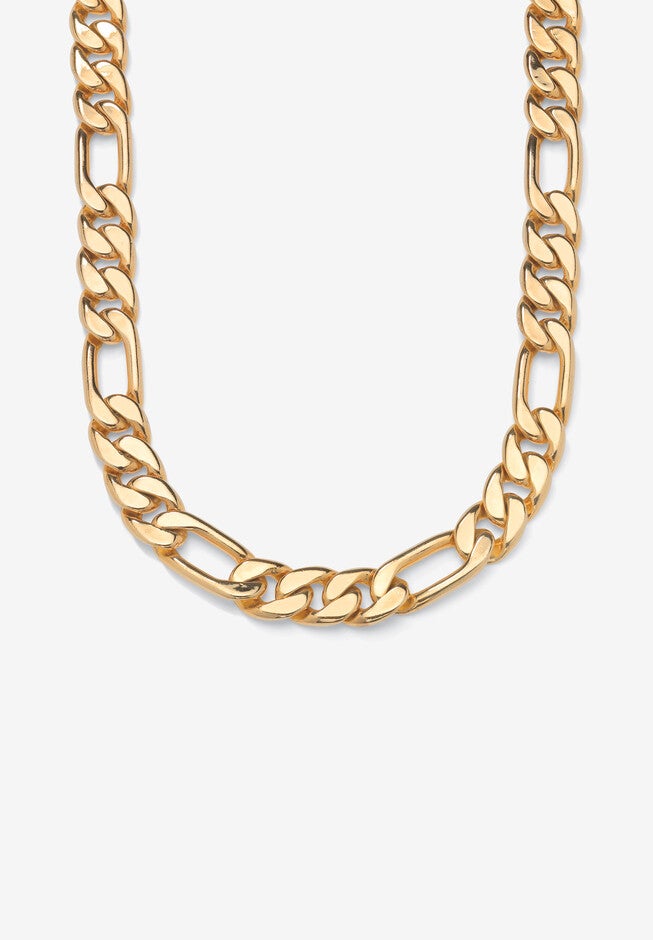Figaro-Link Necklace 24 inches, GOLD, hi-res image number null