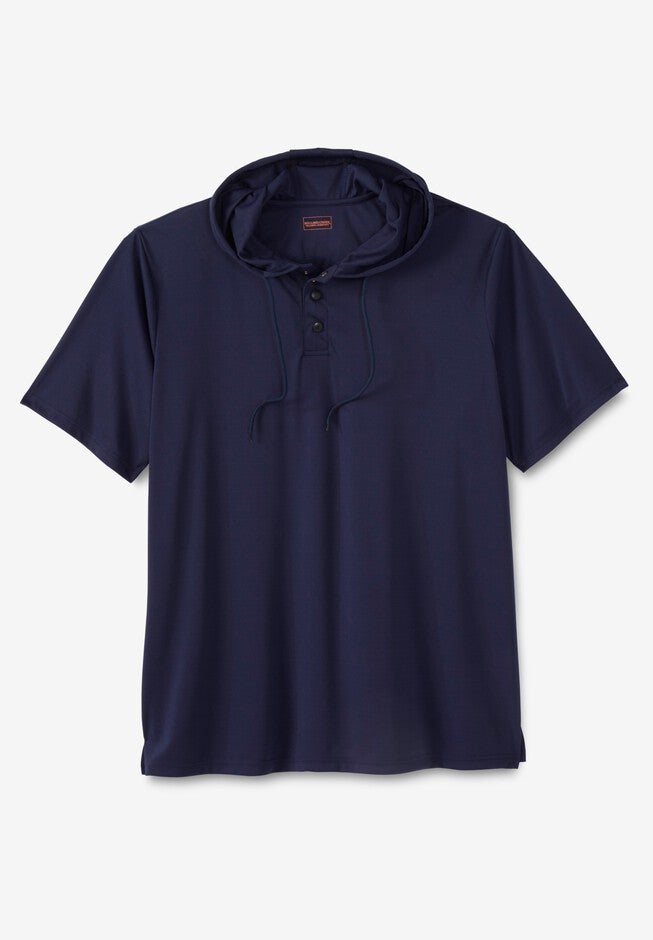 Boulder Creek® Hooded Henley, NAVY, hi-res image number 0