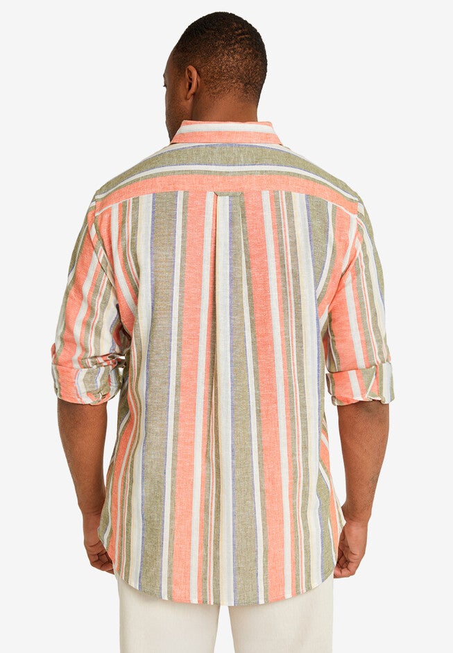 Portugal Stripe Linen Shirt, , on-hover image number 1