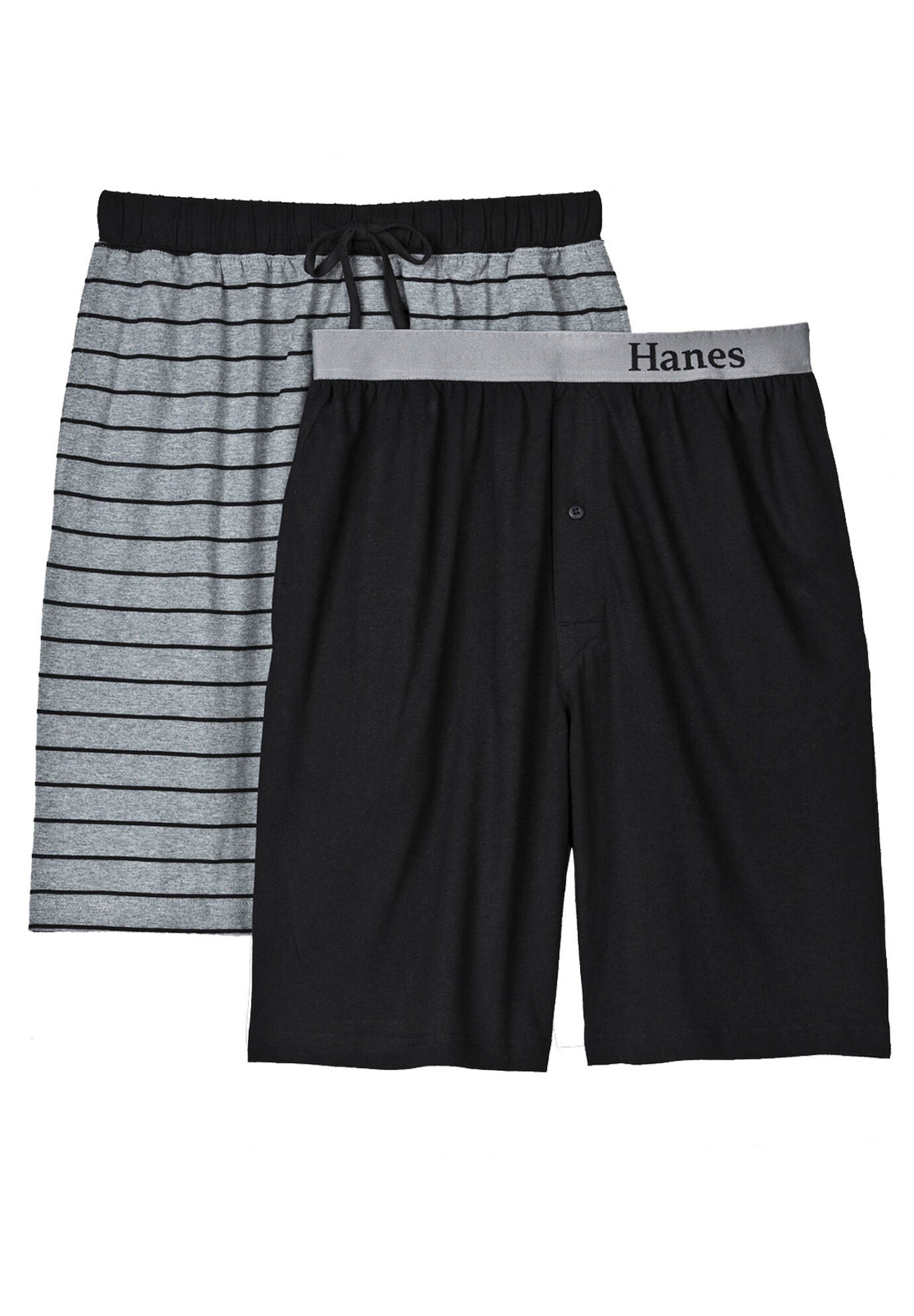 Hanes men's knit online shorts