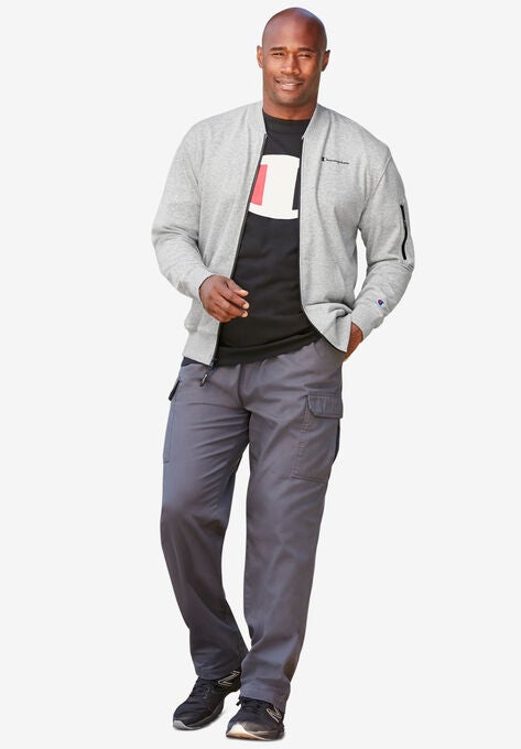 Champion® Zip Front Lightweight Jacket, HEATHER GREY, hi-res image number null