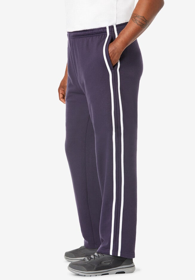 Side Stripe Fleece Sweatpants, , alternate image number null