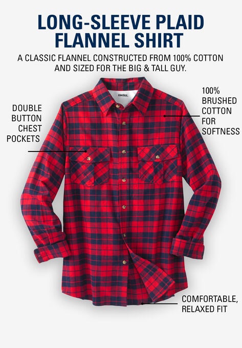 Plaid Flannel Shirt, , alternate image number null