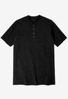 Boulder Creek® Heavyweight Longer-Length Short-Sleeve Henley Shirt, , hi-res image number null
