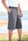 Boulder Creek® 12" Side Elastic Denim Cargo Shorts, , alternate image number null