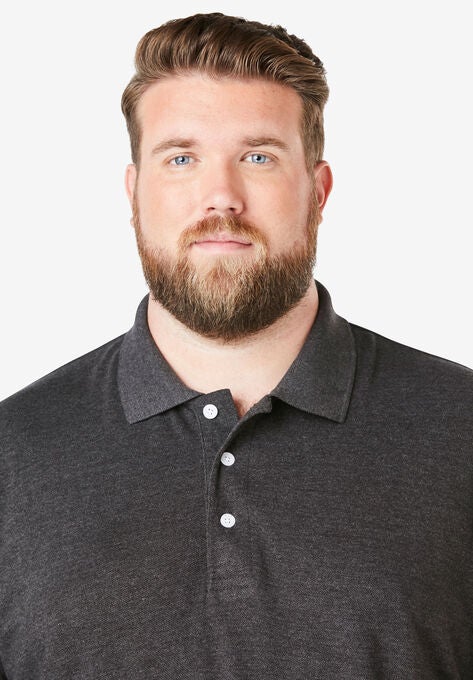 Longer-Length Shrink-Less™ Piqué Polo Shirt, , alternate image number null