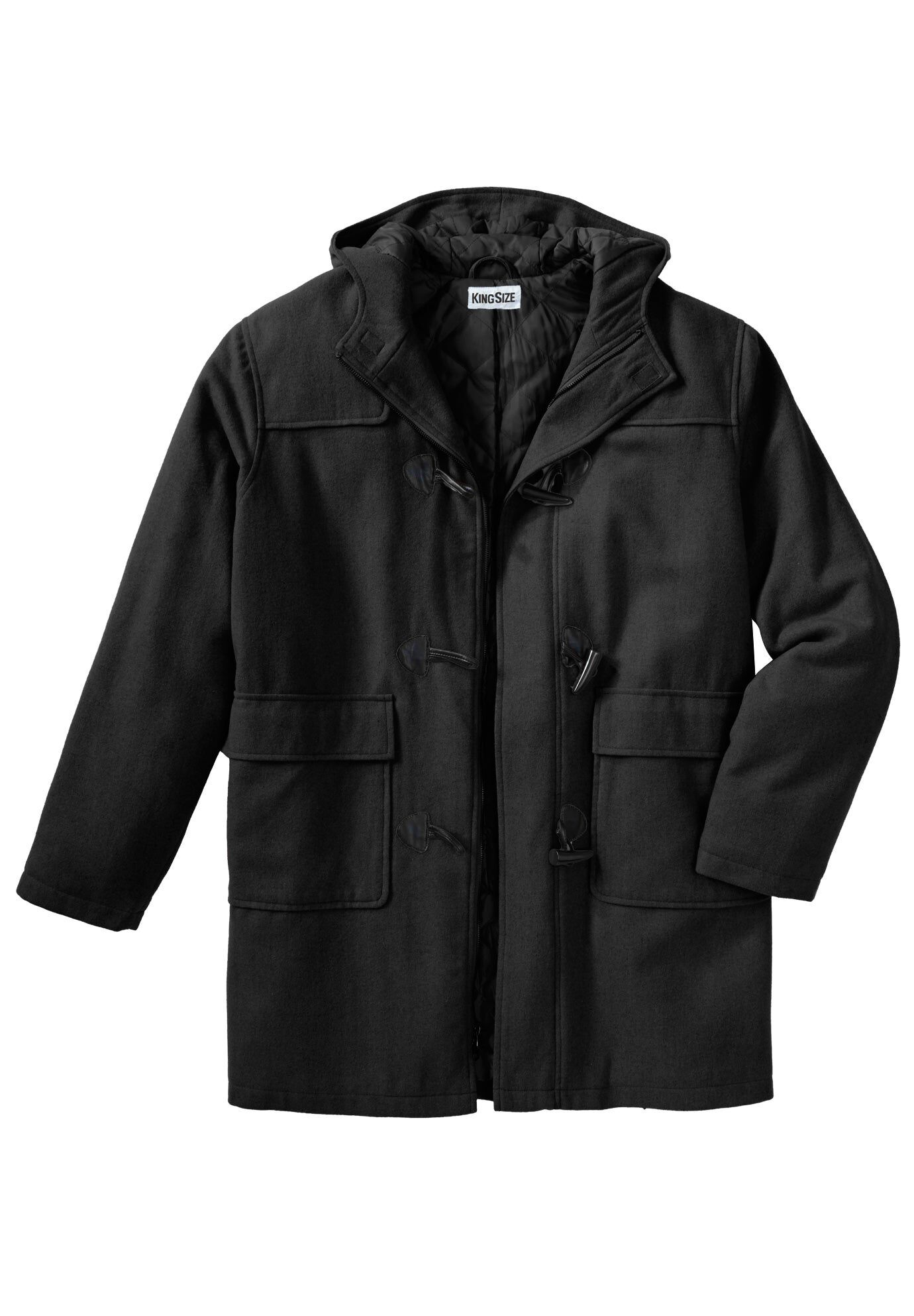 Toggle Parka Coat, BLACK, hi-res image number 0