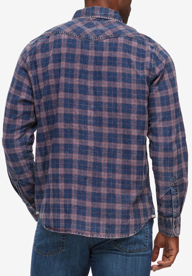 Flag & Anthem® Long Sleeve Vintage Wash Western Shirt, , on-hover image number null