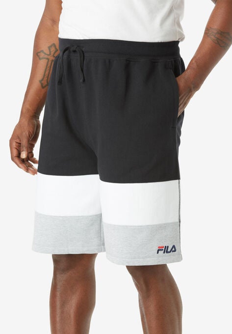 Fila Colorblock Fleece Shorts Big And Tall Pants Shorts