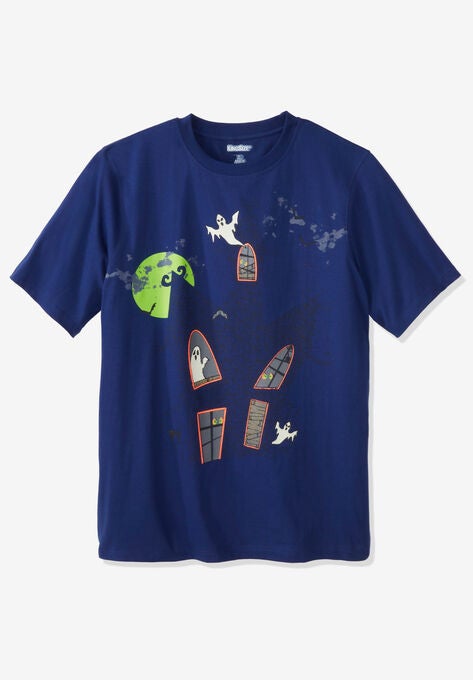 KingSize Seasonal Graphic Tee, HAUNTED, hi-res image number null