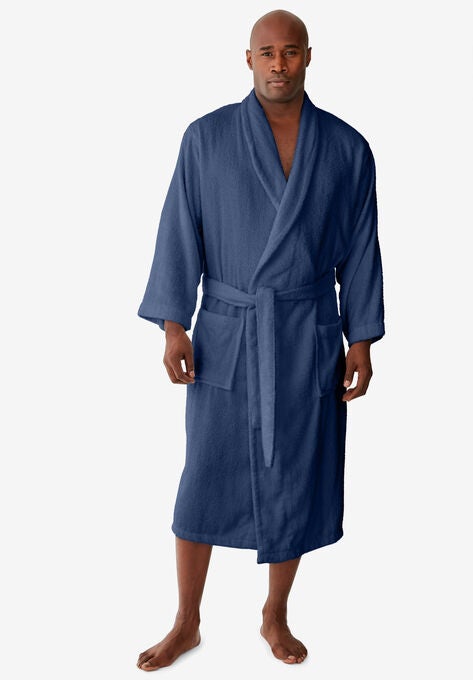 Terry Bathrobe with Pockets, , on-hover image number null