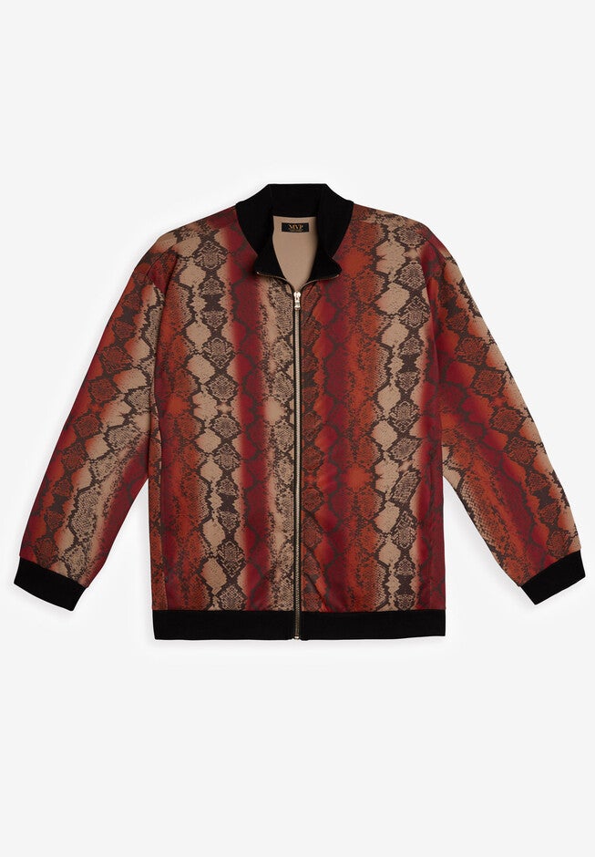 MVP Collections® Animal Print Bomber Jacket, , alternate image number 3