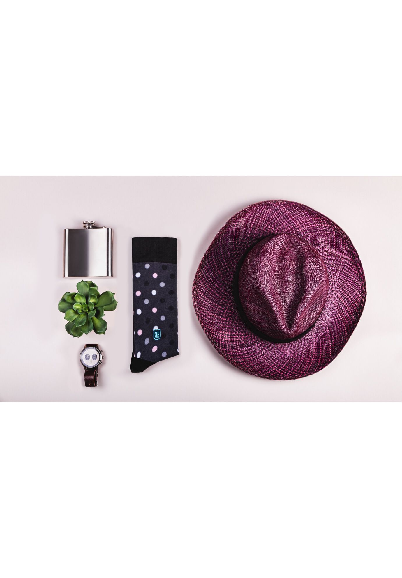 The Pink Danny (Pink Polka Dots) Socks, , alternate image number 4