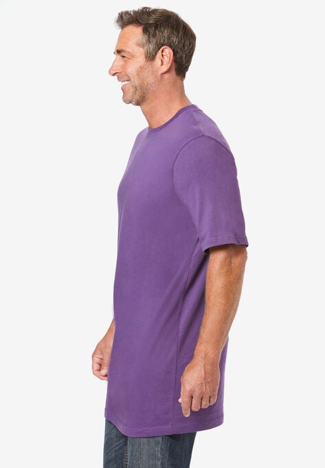 Lightweight Longer-Length Crewneck T-Shirt, , alternate image number null