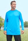 Moisture Wicking Long-Sleeve Crewneck Tee, , alternate image number null