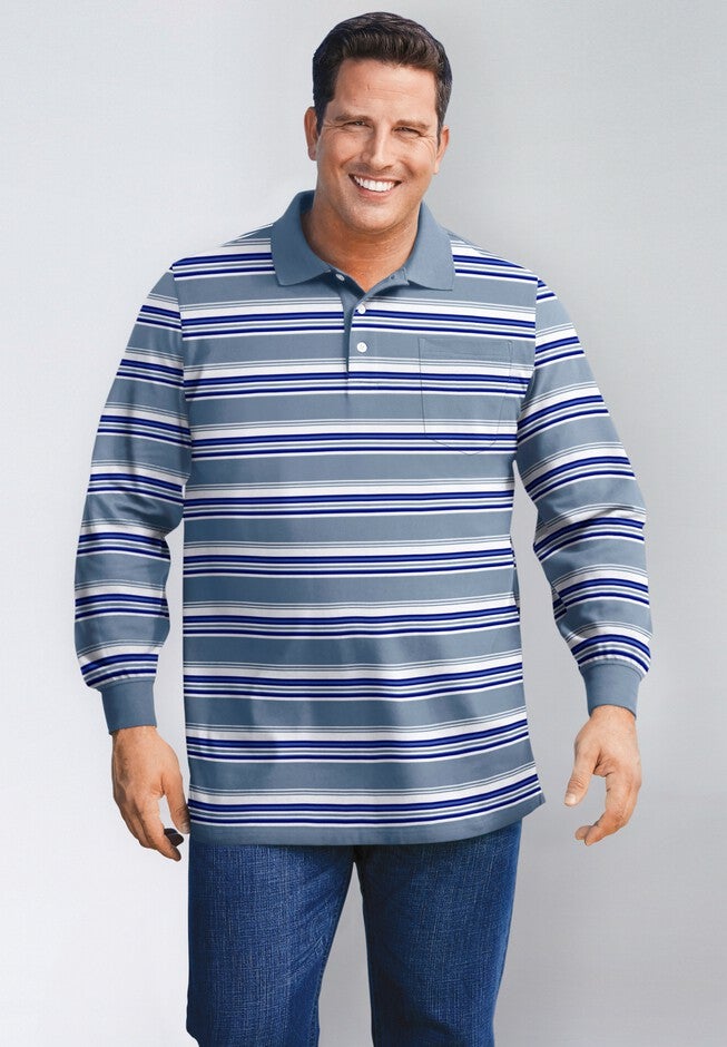 Liberty Blues® Long-Sleeve Polo Shirt, , alternate image number 1