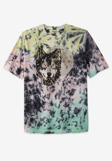 womens tie dye graphic tee