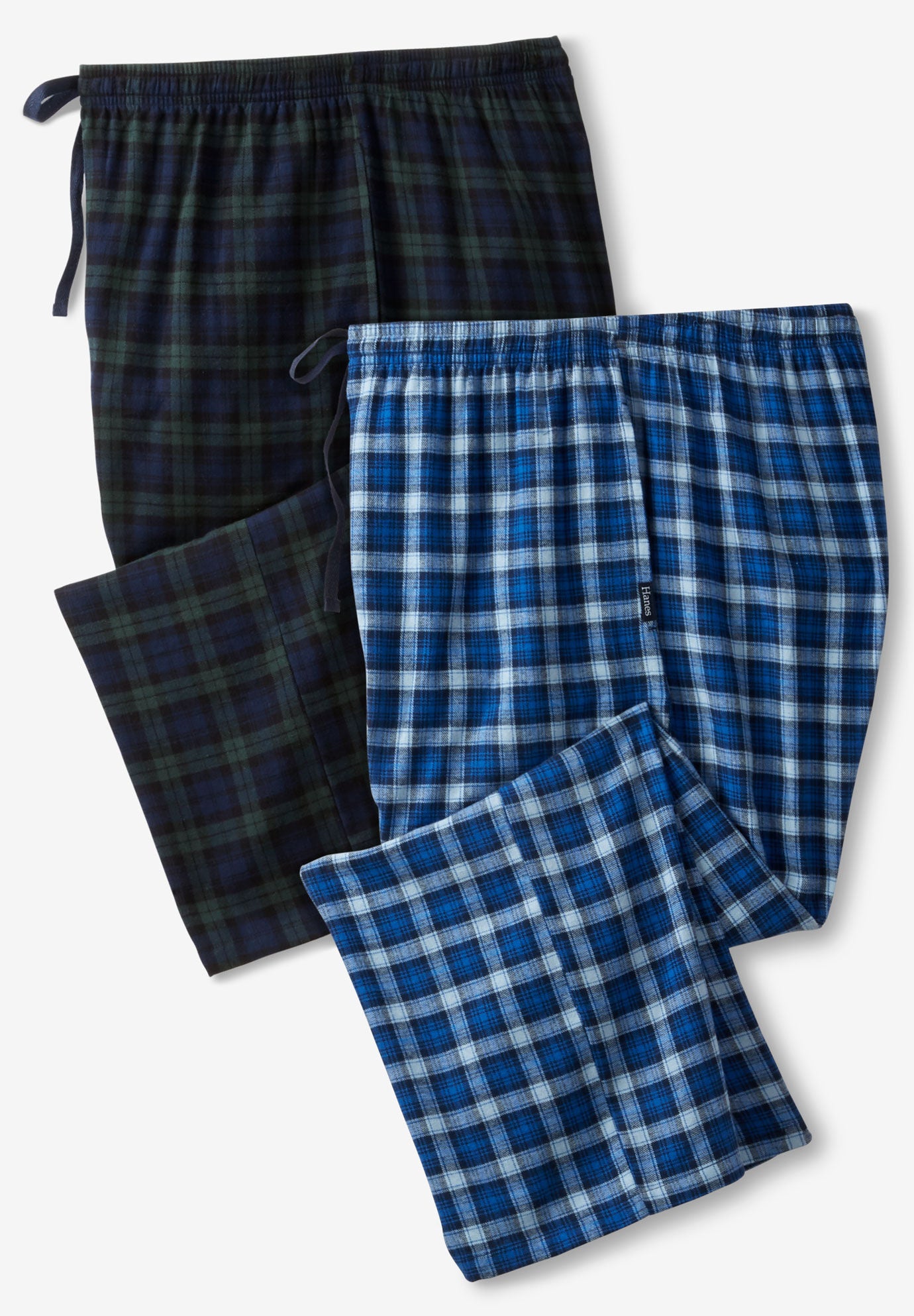 hanes plaid pajama pants