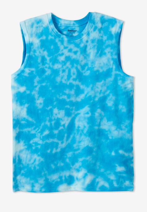 Shrink-Less™ Lightweight Muscle T-Shirt, ROYAL BLUE MARBLE, hi-res image number null