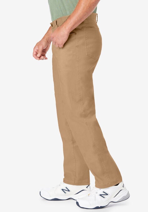 Liberty Blues™ Relaxed Fit Side Elastic 5-Pocket Stretch Jeans, , alternate image number null