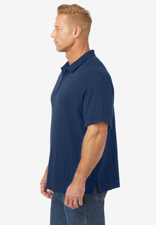 1/4 Zip drop needle polo, , alternate image number 2