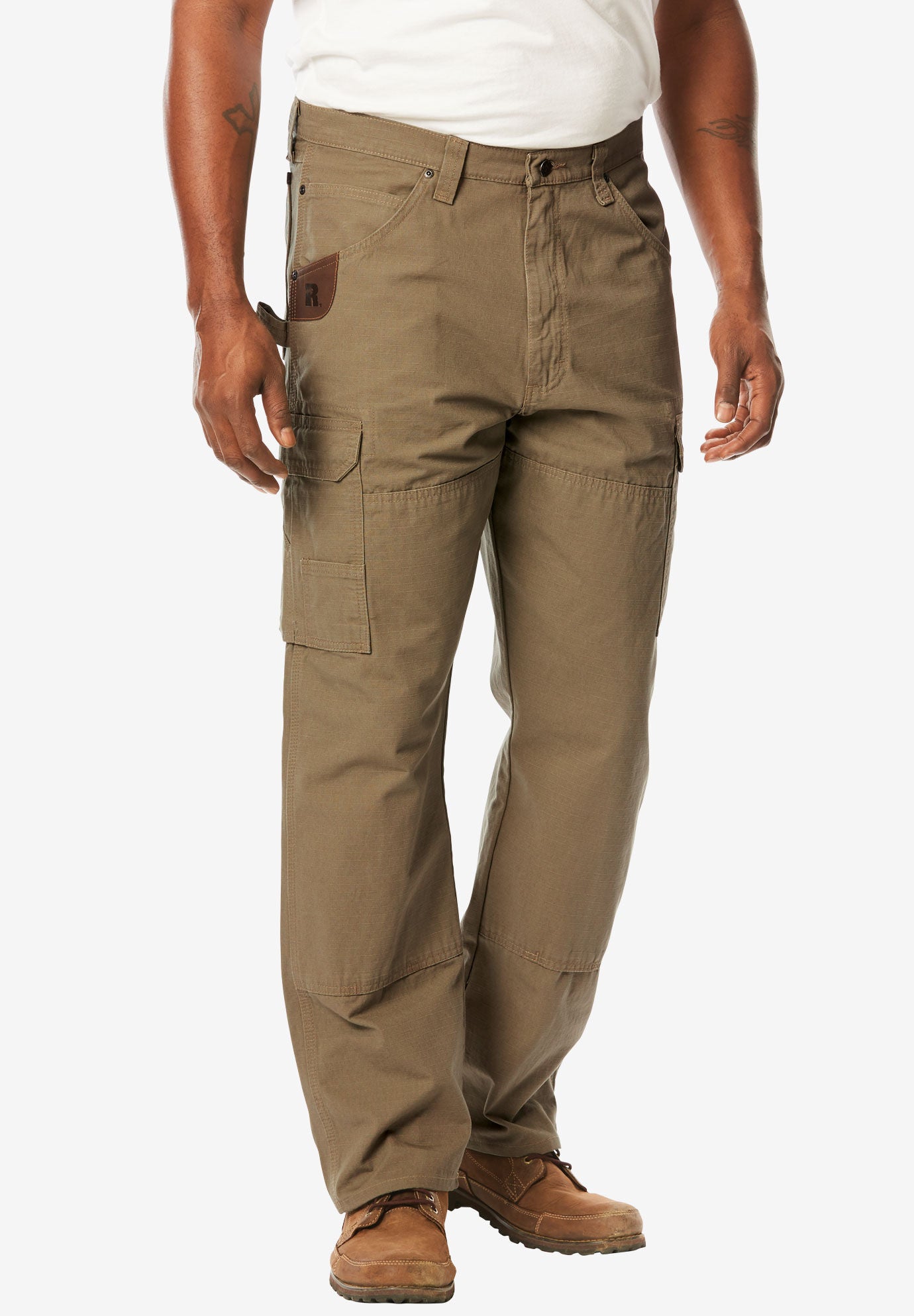 Riggs Workwear Ripstop Cargo Pants, BARK, hi-res image number 0