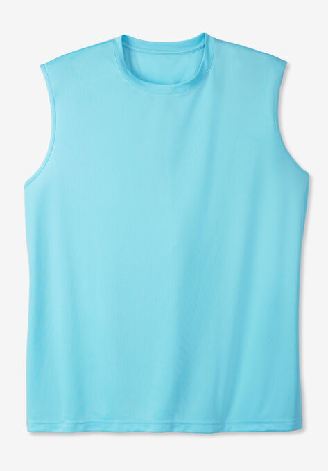 Moisture Wicking Muscle Tee, ICE BLUE, hi-res image number null
