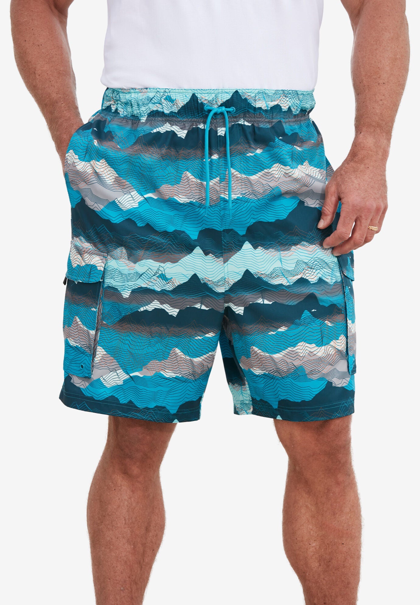 8 inches Flex Cargo Swim Trunks, , alternate image number 7