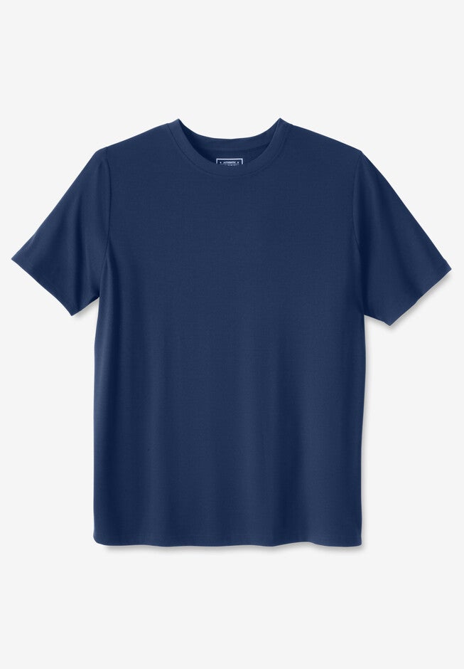 Ribbed Crewneck Tee, NAVY, hi-res image number null