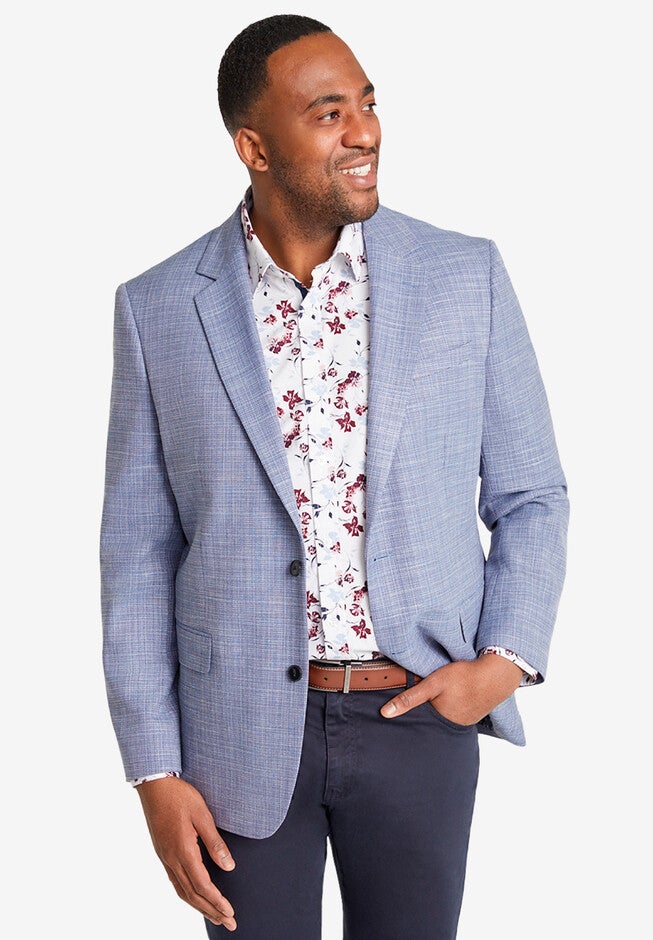 Johnny Bigg Colin Textured Blazer, BLUE, hi-res image number null