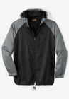 Lightweight Packable Performance Windbreaker Jacket, BLACK COLORBLOCK, hi-res image number null