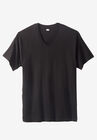 Hanes Stretch Cotton 3-pack V-Neck Undershirt, BLACK, hi-res image number null