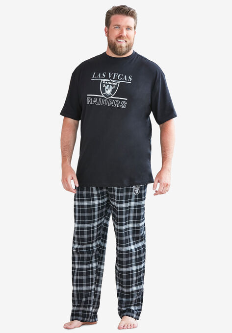 NFL® Flannel Pajama Set, LAS VEGAS RAIDERS, hi-res image number null